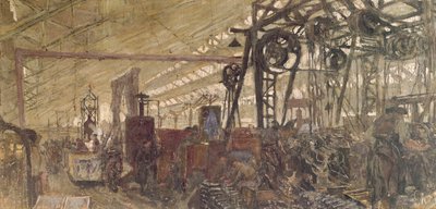 Interior of a Munitions Factory, 1916-17 by Edouard Vuillard
